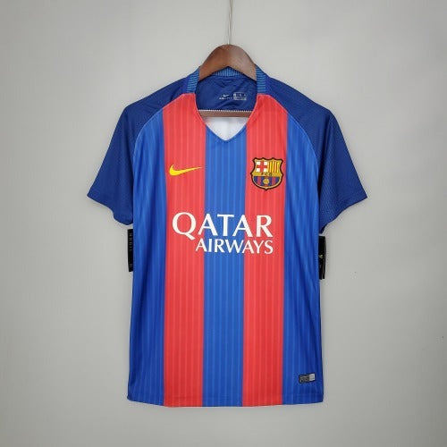 2010s Barcelona Retro Football Shirt | Blue Red Home