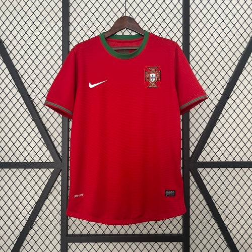 2000s Portugal Retro Football Shirt | Red Green Home