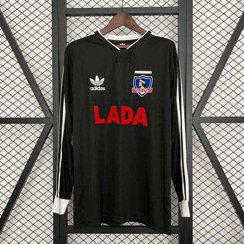 1990s Colo-Colo Retro Football Shirt | Black White Home