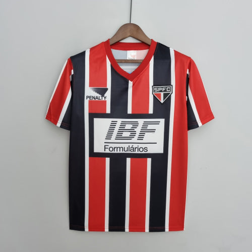 1990s Sao Paulo Retro Football Shirt | Red Black Home