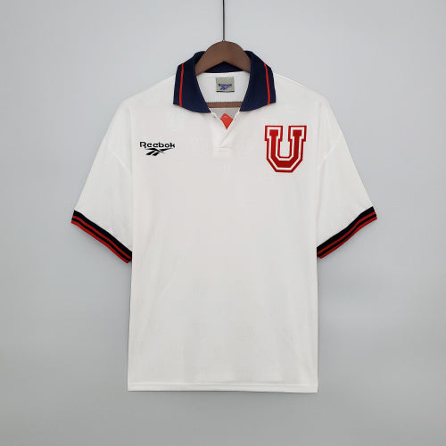 1990s Universidad De Chile Retro Football Shirt | White Navy Home