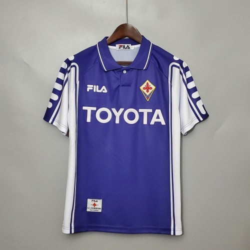 1990s Fiorentina Retro Football Shirt | Violet White Home