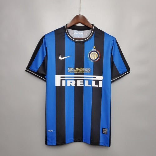 2000s Inter Milan Retro Football Shirt | Blue Black Home