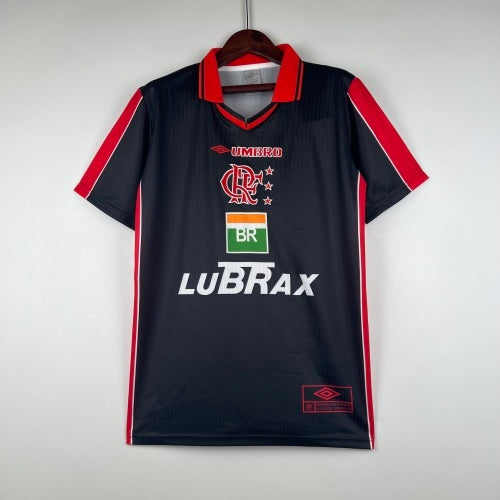 1990s Flamengo Retro Football Shirt | Black Red Home