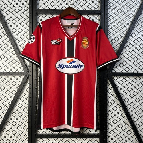 1990s Mallorca Retro Football Shirt | Red Black Home