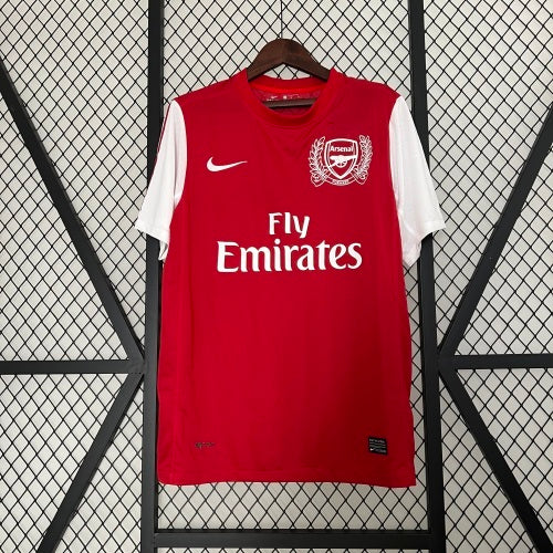 2010s Arsenal Retro Football Shirt | Red White Home