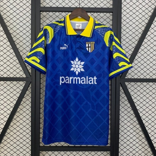 1990s Parma Retro Football Shirt | Blue Yellow Home