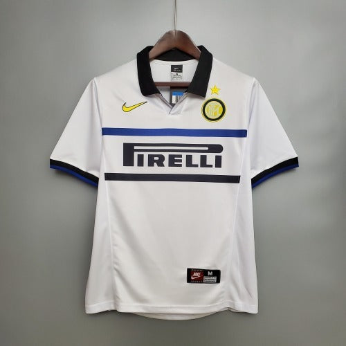 1990s Inter Milan Retro Football Shirt | White Black Third