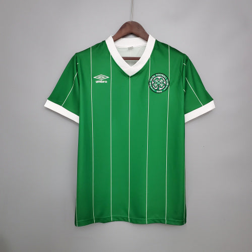 1980s Celtic Retro Football Shirt | Green White Home