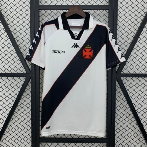 1990s Vasco da Gama Retro Football Shirt | White Black Home