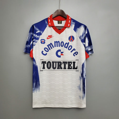 1990s Paris Saint-Germain Retro Football Shirt | White Blue Home