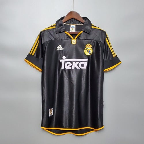 1990s Real Madrid Retro Football Shirt | Black Yellow Home