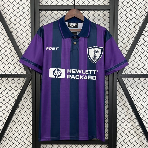 1990s Tottenham Hotspur Retro Football Shirt | Purple Navy Home