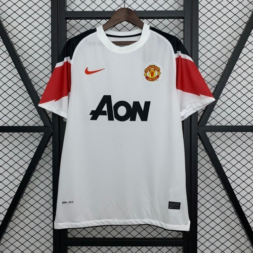 2010s Manchester United Retro Football Shirt | White Red Home