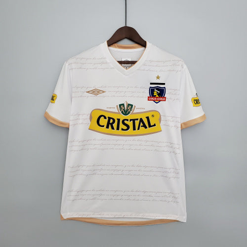 2010s Colo-Colo Retro Football Shirt | White Yellow Home
