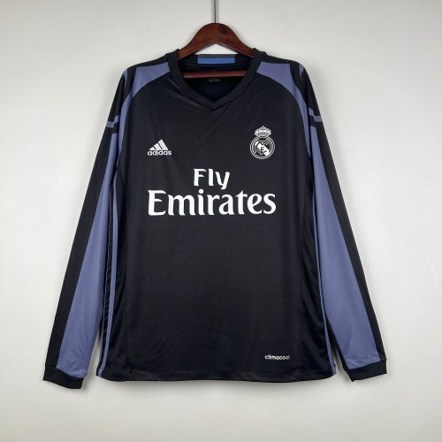 2010s Real Madrid Retro Football Shirt | Black Grey Home