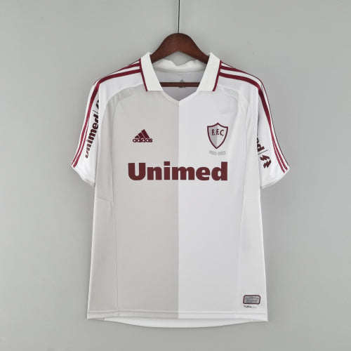 2010s Fluminense Retro Football Shirt | White Burgundy Home