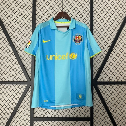 2000s Barcelona Retro Football Shirt | Sky Blue Blue Home