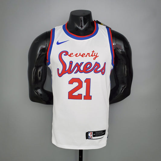 2020 Philadelphia Embiid #21 Retro Basketball Jersey