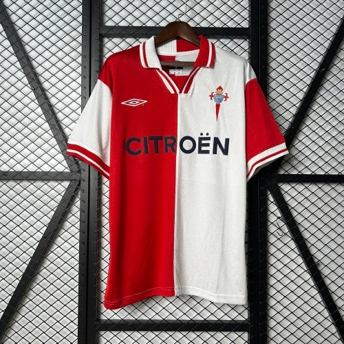 1990s Celta Vigo Retro Football Shirt | Red White Home