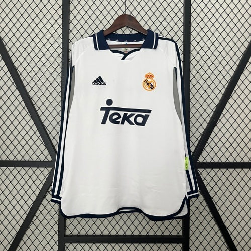 1990s Real Madrid Retro Football Shirt | White Navy Home
