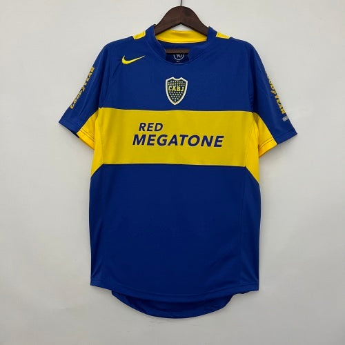 1990s Boca Juniors Retro Football Shirt | Blue Yellow Home