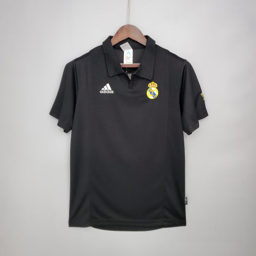 1990s Real Madrid Retro Football Shirt | Black Yellow Home