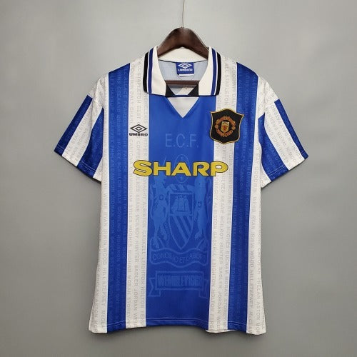1990s Everton Retro Football Shirt | Blue White Home