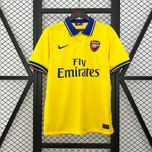 2010s Arsenal Retro Football Shirt | Yellow Blue Away