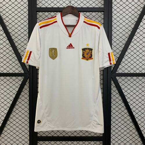 2000s Spain Retro Football Shirt | White Red Home