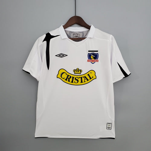 2000s Colo Colo Retro Football Shirt | White Black Home
