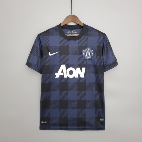 2000s Manchester United Retro Football Shirt | Navy Black Home