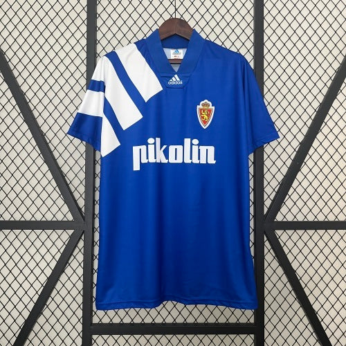 1990s Real Zaragoza Retro Football Shirt | Blue White Home