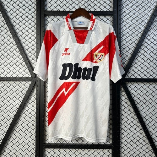 1990s Rayo Vallecano Retro Football Shirt | White Red Home