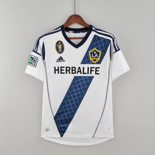 2010s LA Galaxy Retro Football Shirt | White Navy Home