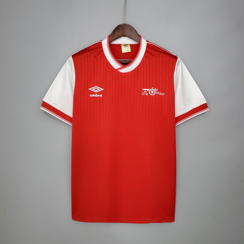 1980s Arsenal Retro Football Shirt | Red White Home