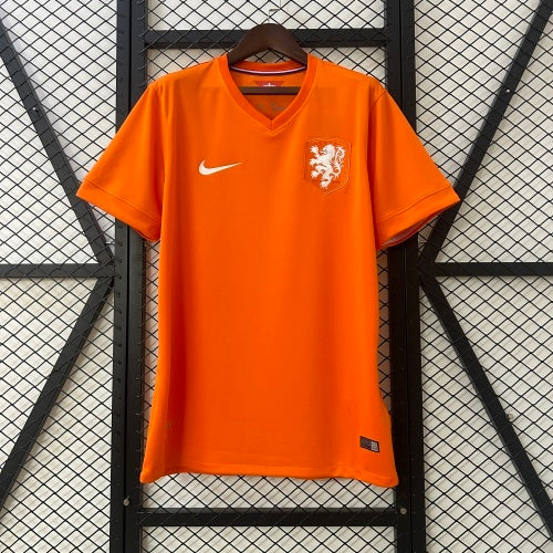 1990s Netherlands Retro Football Shirt | Orange White Home