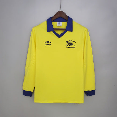 1970s Retro Football Shirt | Yellow Blue Home