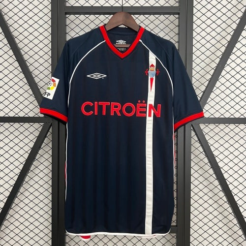 2000s Celta Vigo Retro Football Shirt | Navy Red Home