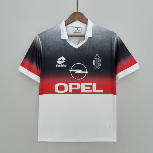 1990s AC Milan Retro Football Shirt | Black Red Home