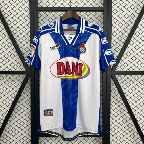 1990s Espanyol Retro Football Shirt | White Blue Home