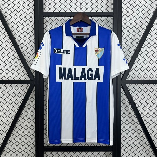 1990s Malaga Retro Football Shirt | Blue White Home