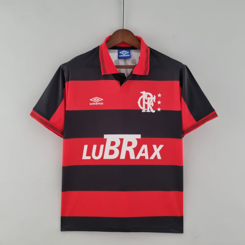 1980s Flamengo Retro Football Shirt | Red Black Home