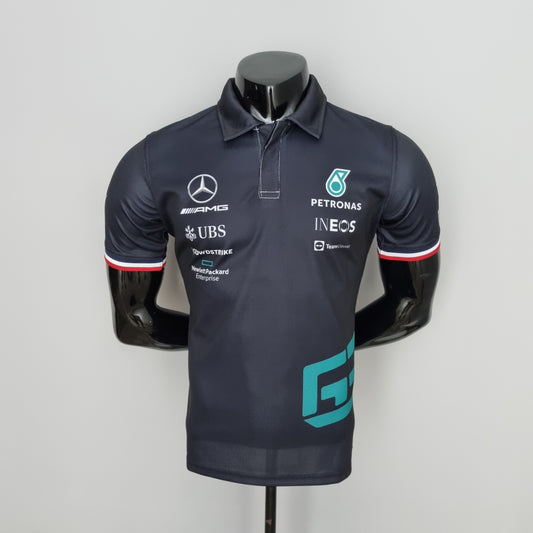 Mercedes F1 2023 Player Fit Polo | Black