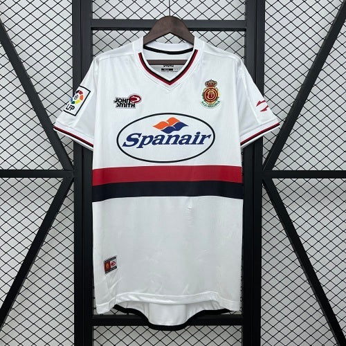 2000s Real Mallorca Retro Football Shirt | White Red Home