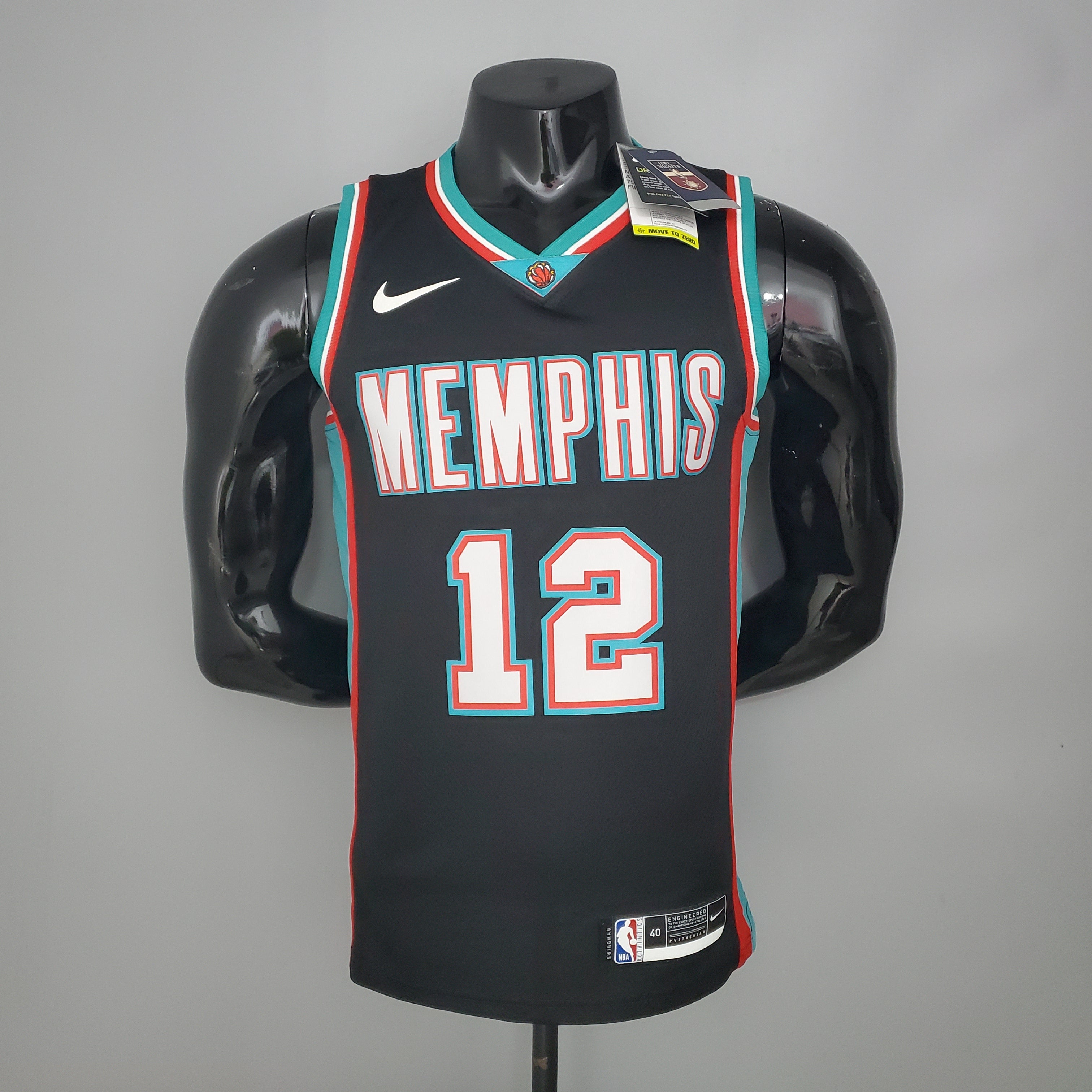 2023 Memphis Morant #12 Retro Basketball Jersey