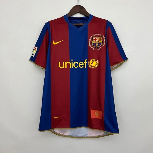 2000s Barcelona Retro Football Shirt | Red Blue Home