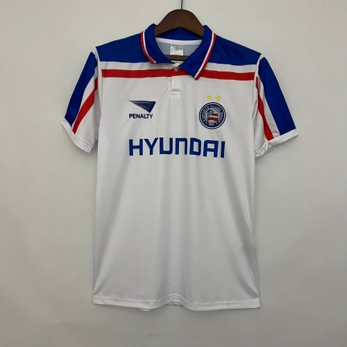 1990s Bahia Retro Football Shirt | White Blue Home