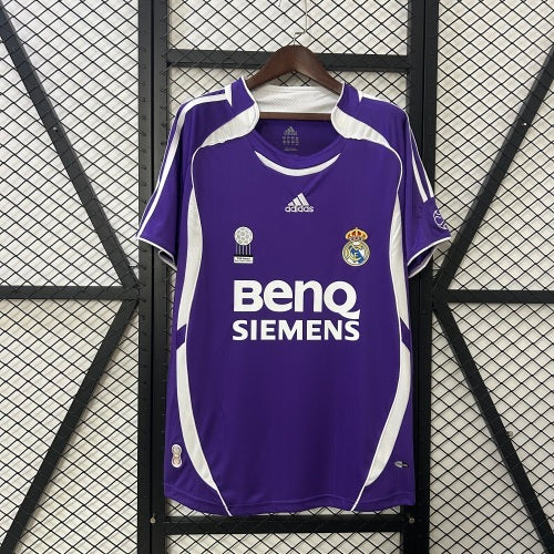 2000s Real Madrid Retro Football Shirt | Purple White Third
