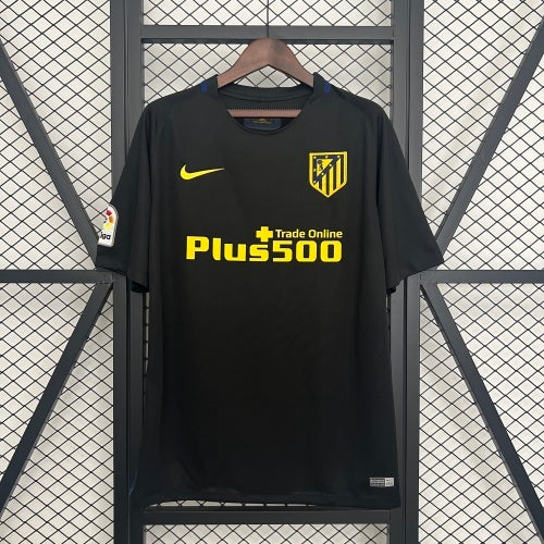2020s Atletico Madrid Retro Football Shirt | Black Yellow Home